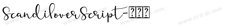 ScandiloverScript字体转换