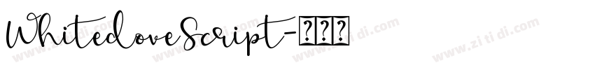 WhitedoveScript字体转换