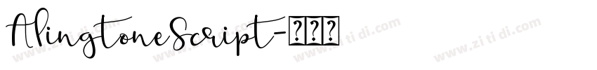 AlingtoneScript字体转换
