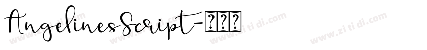 AngelinesScript字体转换