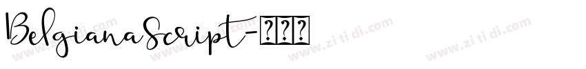 BelgianaScript字体转换