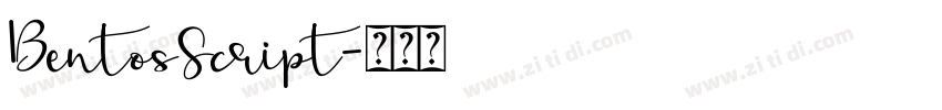 BentosScript字体转换