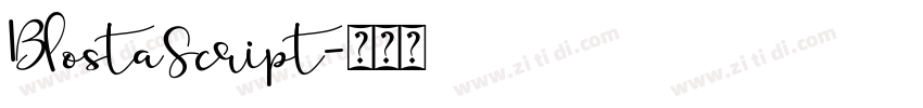BlostaScript字体转换