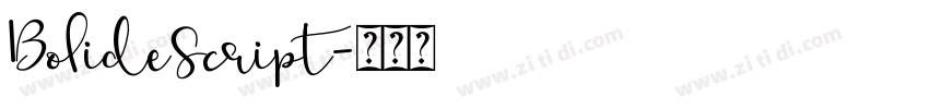 BolideScript字体转换