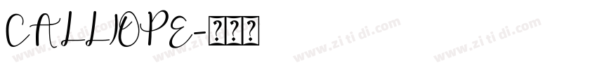 CALLIOPE字体转换