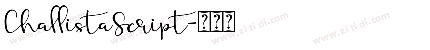 ChallistaScript字体转换