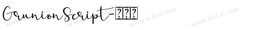 GrunionScript字体转换