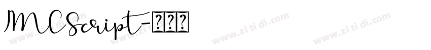 IMCScript字体转换
