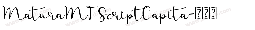 MaturaMTScriptCapita字体转换