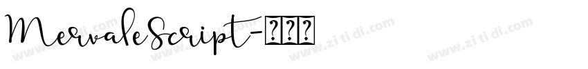 MervaleScript字体转换