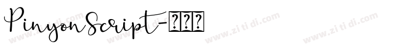 PinyonScript字体转换