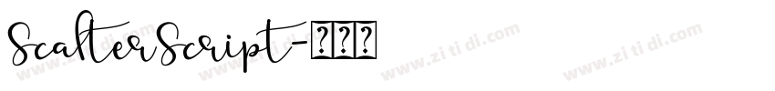 ScalterScript字体转换
