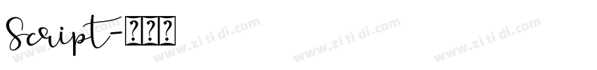 Script字体转换