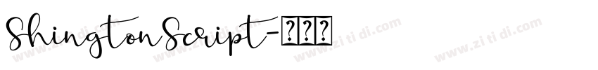 ShingtonScript字体转换