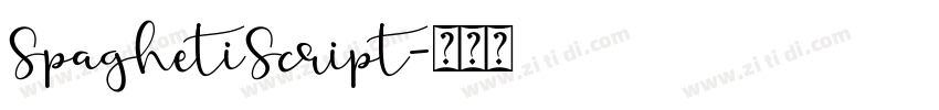 SpaghetiScript字体转换