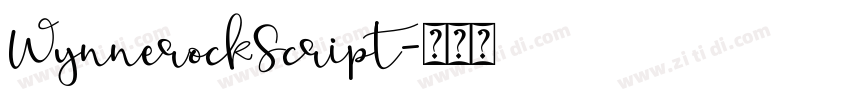 WynnerockScript字体转换