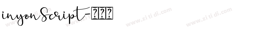inyonScript字体转换