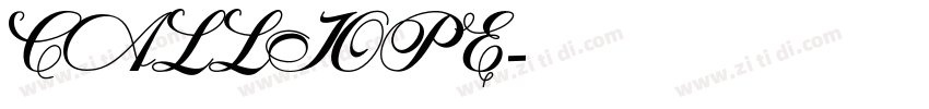 CALLIOPE字体转换