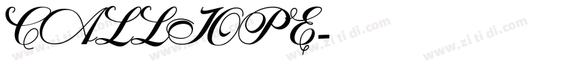 CALLIOPE字体转换