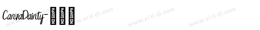 CanvaDainty字体转换