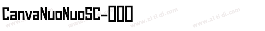 CanvaNuoNuoSC字体转换