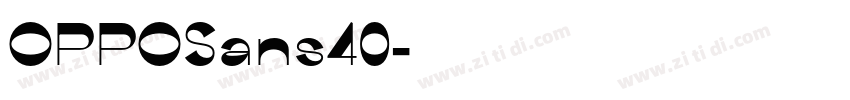 OPPOSans40字体转换