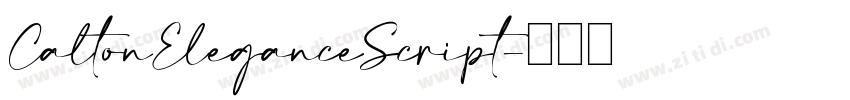 CaltonEleganceScript字体转换