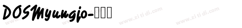 DOSMyungjo字体转换