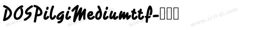 DOSPilgiMediumttf字体转换