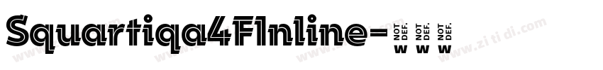 Squartiqa4FInline字体转换