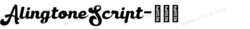 AlingtoneScript字体转换