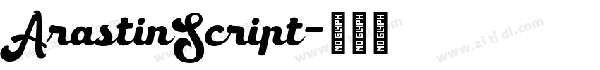 ArastinScript字体转换