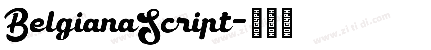 BelgianaScript字体转换