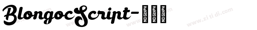 BlongocScript字体转换