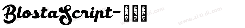 BlostaScript字体转换