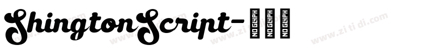 ShingtonScript字体转换