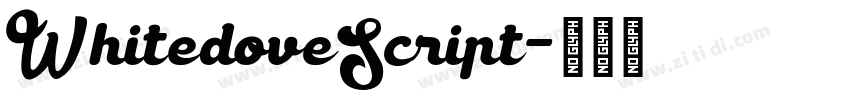 WhitedoveScript字体转换