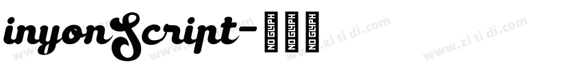 inyonScript字体转换