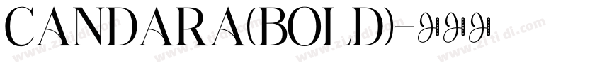 Candara(bold)字体转换