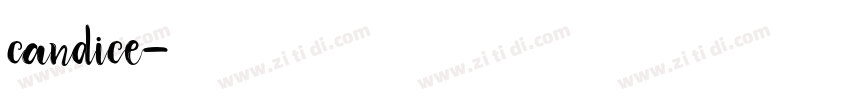candice字体转换