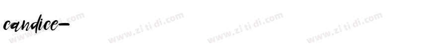 candice字体转换