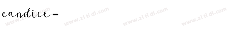 candice字体转换