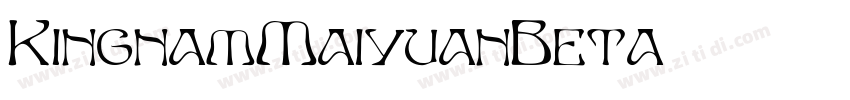 KingnamMaiyuanBeta字体转换