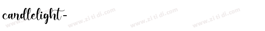 candlelight字体转换