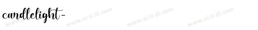 candlelight字体转换