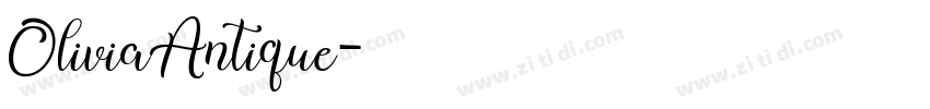 OliviaAntique字体转换