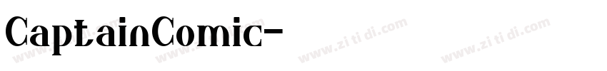 CaptainComic字体转换
