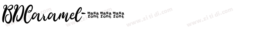 BDCaramel字体转换