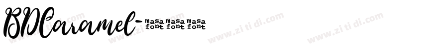 BDCaramel字体转换