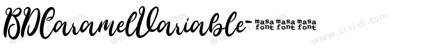 BDCaramelVariable字体转换